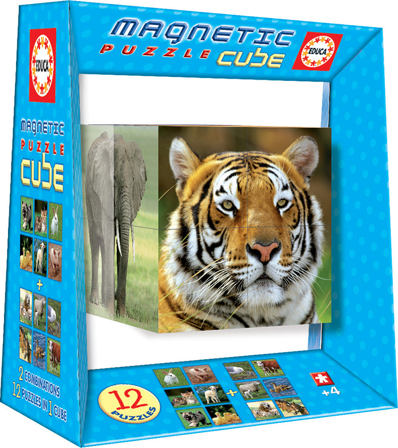 Magnetic Puzzle Cube Vida Salvaje 8c